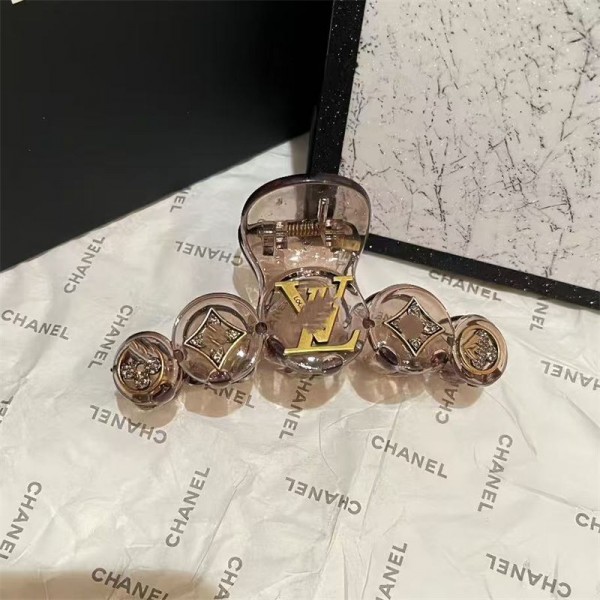 Lv ルイヴィトンハイブランドヘアクリップ 大きめ リボンヘアクリップ バレッタ バンスクリップ ヘアアクセサリー 大人向け 可愛い エレガント 軽い 強力 髪留め 髪飾り 韓国風 hair clip 髪留め 