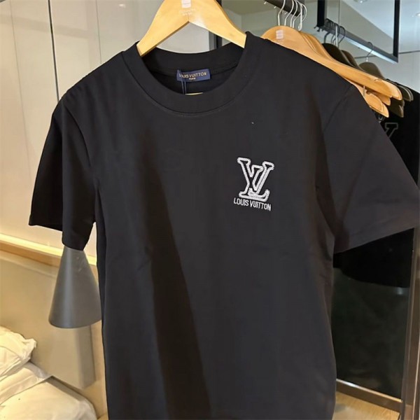 Lv ルイヴィトン tシャツ ハイブランド夏 tシャツオーバーサイズ 上着 ハイブランド半袖tシャツ S - 3XL 男女兼用大人の上質Tシャツ トップス