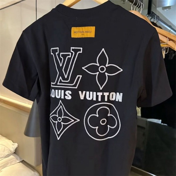 Lv ルイヴィトン tシャツ ハイブランド夏 tシャツオーバーサイズ 上着 ハイブランド半袖tシャツ S - 3XL 男女兼用大人の上質Tシャツ トップス