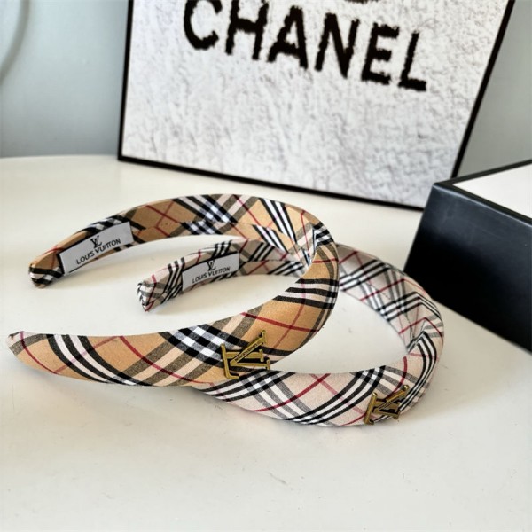 Lv ルイヴィトンブランドカチューシャ ヘアアクセサリー クラシカル 上品 大人っぽい オシャレ 可愛い 落ち着いた 厚め ヘアバンド ヘアピン 髪飾り 太め 幅広 痛くない レトロ くすみカラー 
