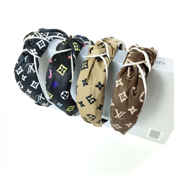 Lv ルイヴィトンハイブランドカチューシャ 痛くない レディース ヘアバンド 幅広 蝶結び 可愛い ヘアアクセサリー ワイド 髪飾り シンプル 人気 リボン カジュアル まとめ髪