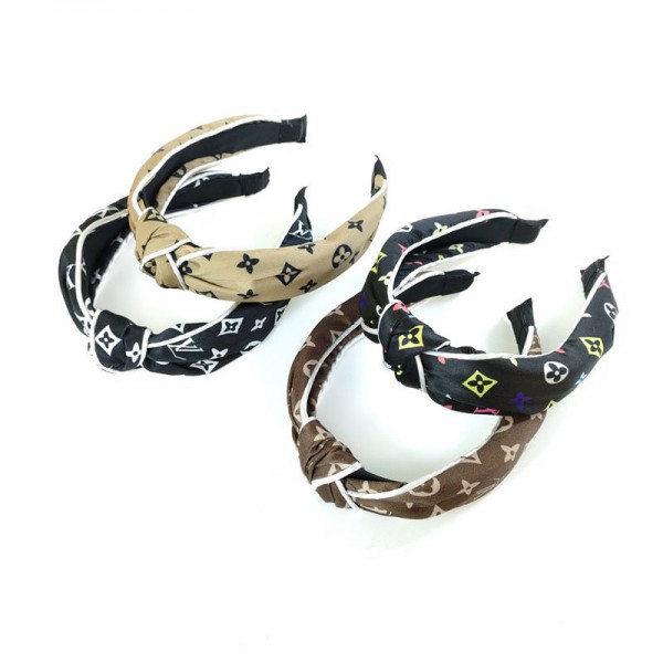 Lv ルイヴィトンハイブランドカチューシャ 痛くない レディース ヘアバンド 幅広 蝶結び 可愛い ヘアアクセサリー ワイド 髪飾り シンプル 人気 リボン カジュアル まとめ髪