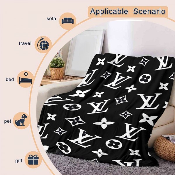 Lv ルイヴィトンハイブランド毛布コピー激安ブランドパロディ寝具夏 エアコン毛布 ブランド掛け布団高級感ありフランネルブランケット 150*200cm