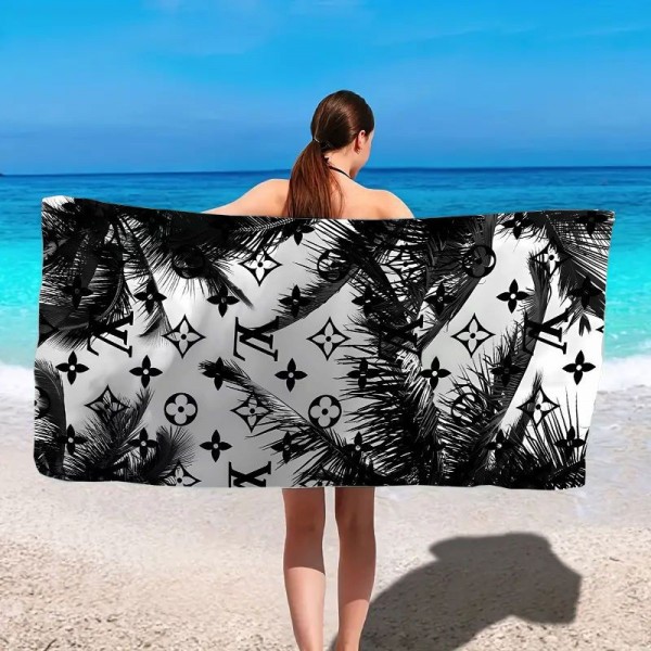 Lv ルイヴィトン人気 ビーチタオル軽量 ハイブランド多用途タオルブランド速乾タオル男女兼用メンズフェイスタオル 運動タオル