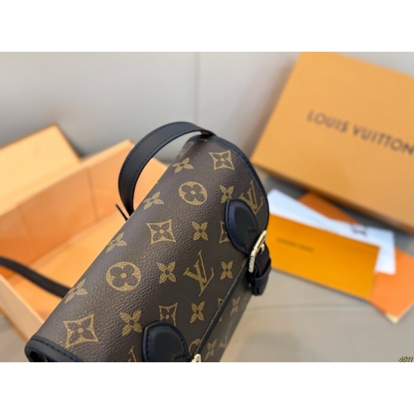 Lv ルイヴィトンハイブランドメッセージバッグ肩掛けバッグブランド男女兼用ブランドショルダーバッグ鞄レディースメンズバッグブランドカジュアル 19*14cm