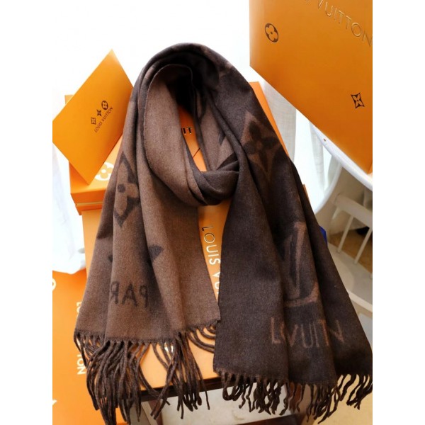 Lv ルイヴィトンハイブランド 秋冬 マフラーメンズ 大判ショール 暖かいレディース向け高品質ケープ 防寒マフラーファッション ふさ飾り 男女兼用 ギフト