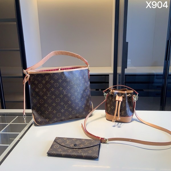 Lv ルイヴィトンハイブランドショルダーバッグ肩掛けバッグブランド男女兼用ブランドバケットバッグ 大容量 レディース メンズ トートバッグ ブランド カジュアル