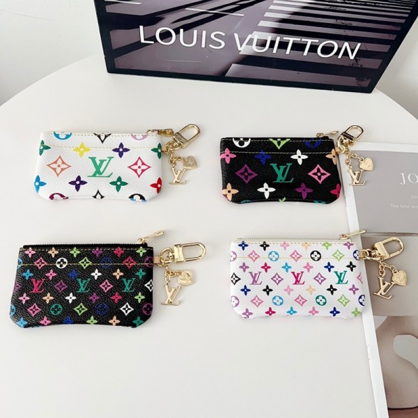 Lv ルイヴィトンブランドポーチ 小物入れ ミニ 薄型 PU革 レザー メンズ レディース カード入 コンパクト 化粧ポーチ メイク コスメポーチ ミニポーチ ガジェットケース トラベルポーチ 