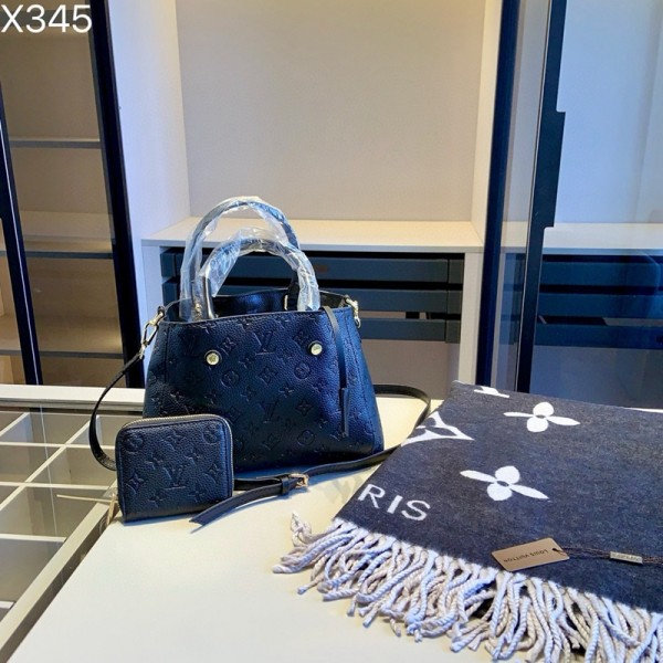 Lv ルイヴィトン ハイブランドハンドバッグ マフラー ウォレット 3点セット ブランド手提げバッグ ブランドミニバッグ 財布 大容量 ブランド手持ち 肩掛けバッグ 高品質