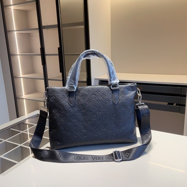 Lv ルイヴィトンハイブランドビジネスバック ショルダーバッグ 手提げバッグ 3点セット メンズ 大容量 メッセンジャーバッグ ビジネス ハンドバッグ 斜めがけ ショルダー 2way 就活バッグ リクルートバッグ 撥水 通勤 多機能 ブラック