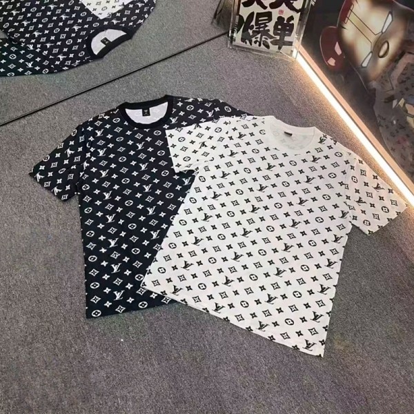 Lv ルイヴィトンブランド半袖tシャツブランドtシャツ上着カジュアルハイブランド半袖tシャツ 男女兼用 20代 30代40代tシャツ 激安パロディXS-6XL