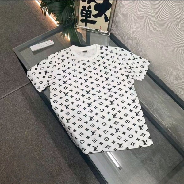 Lv ルイヴィトンブランド半袖tシャツブランドtシャツ上着カジュアルハイブランド半袖tシャツ 男女兼用 20代 30代40代tシャツ 激安パロディXS-6XL