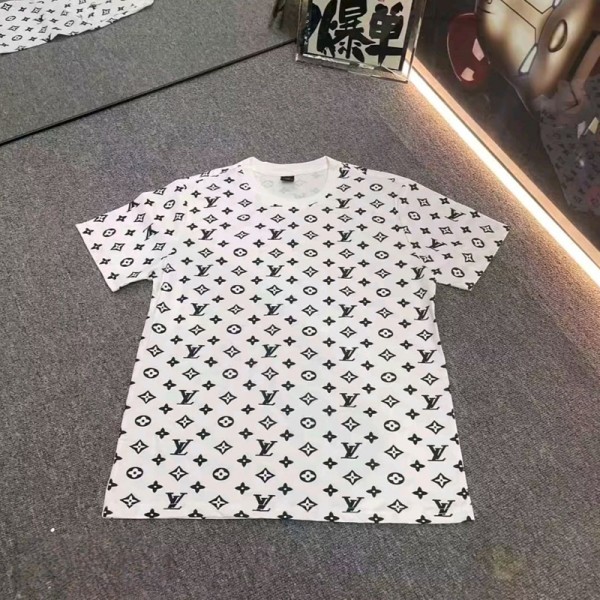 Lv ルイヴィトンブランド半袖tシャツブランドtシャツ上着カジュアルハイブランド半袖tシャツ 男女兼用 20代 30代40代tシャツ 激安パロディXS-6XL