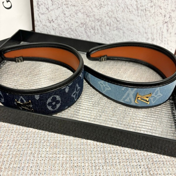 Lv ルイヴィトンカチューシャ ブランドデニムカチューシャ かわいい ブランドヘッドバンド 女性 ブランドヘアアクセサリー 髪アレンジ 高品質 おしゃれ