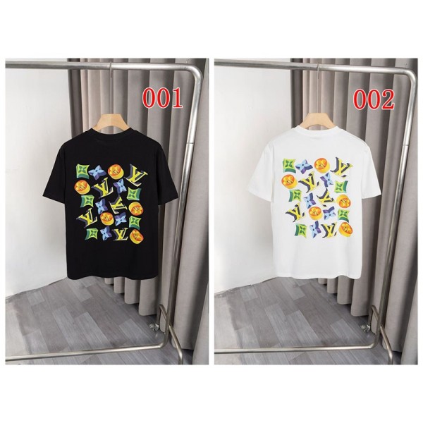 Lv ルイヴィトンブランドtシャツカットソー コピーtシャツハイブランド夏ハイブランドtシャツ偽物レディースメンズハイブランド半袖tシャツ男女兼用