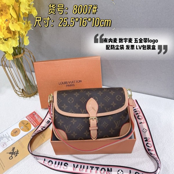 Lv ルイヴィトンブランドショルダーバッグ女性ブランド2wayバッグ PUレザー 肩掛けバッグ ブランド男女兼用 ブランド手提げカバン 大容量