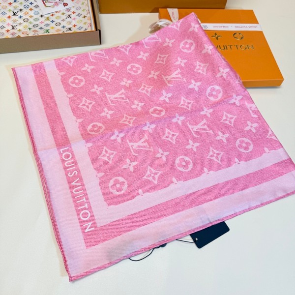 ルイヴィトン LV ブランドシルクスカーフ レディース 正方形 90×90cm 絵画柄サテンスカーフルイヴィトンレディース向ハイブランド