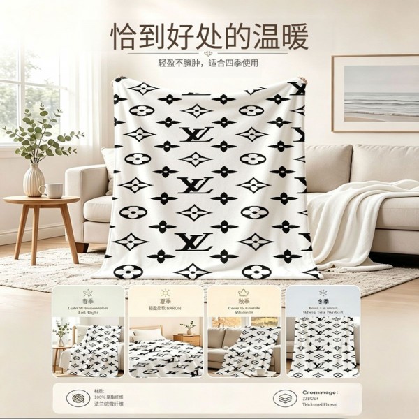 Lv ルイヴィトン保温防寒 旅行 昼寝毛布 ブランケット 寝具夏春秋冬用丸洗いOK 旅行用毛布寝具 エアコン対策 車中 オフィス お昼寝ブランド毛布 激安ブランドブランケット 毛布 おしゃれ ひざ掛け
