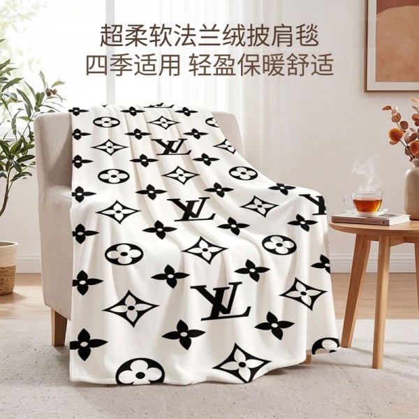 Lv ルイヴィトン保温防寒 旅行 昼寝毛布 ブランケット 寝具夏春秋冬用丸洗いOK 旅行用毛布寝具 エアコン対策 車中 オフィス お昼寝ブランド毛布 激安ブランドブランケット 毛布 おしゃれ ひざ掛け
