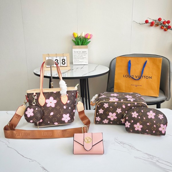 Lv ルイヴィトンハイブランドバッグブランド肩掛けバッグ ミニ財布 マフラー3点セット ショルダーバッグハンドバッグブランド手提げカバン大容量ブランドミニバッグコーデ