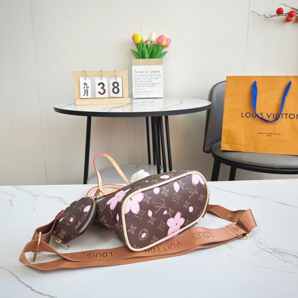 Lv ルイヴィトンハイブランドバッグブランド肩掛けバッグ ミニ財布 マフラー3点セット ショルダーバッグハンドバッグブランド手提げカバン大容量ブランドミニバッグコーデ