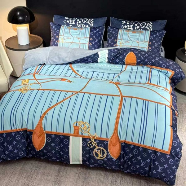 Lv ルイヴィトン寝具点セットシングル セミダブル ダブル 布団カバー セットハイブランド激安綿 コットンブランド 布団カバー コピースーパーコピー ブランド寝具激安通販寝具 有名ブランド