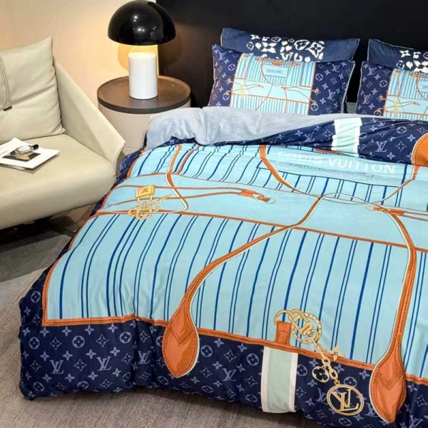 Lv ルイヴィトン寝具点セットシングル セミダブル ダブル 布団カバー セットハイブランド激安綿 コットンブランド 布団カバー コピースーパーコピー ブランド寝具激安通販寝具 有名ブランド