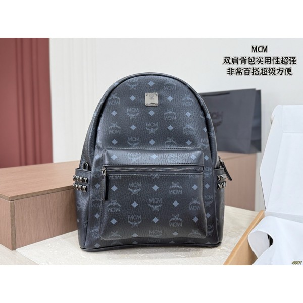 MCM エムシーエムブランドリュック メンズ ビジネス 革 レザー リュックサック バックパック レディース 韓国 軽量 大容量 通勤 通学 就活 出張 旅行 モノグラム柄