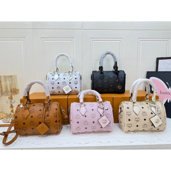 Mcm エムシーエムハイブランドミニボストンバッグ レディース ショルダーバッグ 韓国  大容量で普段使いにも ハンドバッグ 小さめ ミニショルダーバッグ かばん 鞄