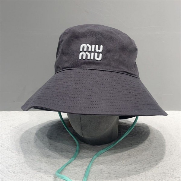 MIUMIU バケットハット 折りたたみ 収納 ブランドミュウミュウサファリハット 軽量 速乾 あご紐付き アウトドア 紫外線対策 帽子 ハット コンパクト レディース 子供 メンズ