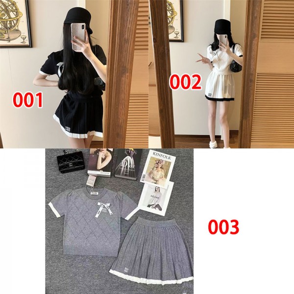 ミュウミュウ MiuMiuハイブランドリプニット ニットｔシャツ レディース プリーツスカート サマーニット トップス シャツ 柔らかい 薄手 大人 おしゃれ エレガント 上品 きれいめ ストレッチ 通勤 ゆったり 夏服 S- XL