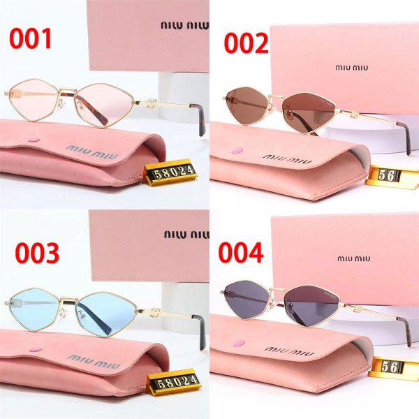 ミュウミュウ MiuMiuブランド韓国風サングラス uvカット男女 おしゃれ サングラス激安 小顔ハイブランド サングラス 20代 30代 40代 レディース メンズ紫外線カット 偏光サングラス メガネ