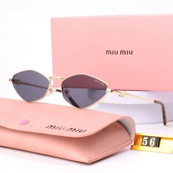 ミュウミュウ MiuMiuブランド韓国風サングラス uvカット男女 おしゃれ サングラス激安 小顔ハイブランド サングラス 20代 30代 40代 レディース メンズ紫外線カット 偏光サングラス メガネ
