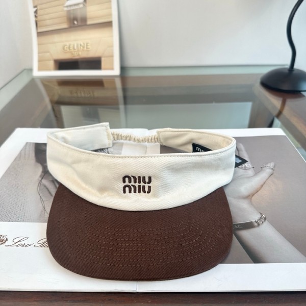 ミュウミュウレディース サンバイザー ブランドMIUMIU UV カット ツバ広 日除け帽子 小顔効果 飛ばない 吸汗速乾 軽量 折りたたみ収納 スポーツ テニス ゴルフ ウォーキング アウトドア 通勤 ドライブ 海水浴 春夏