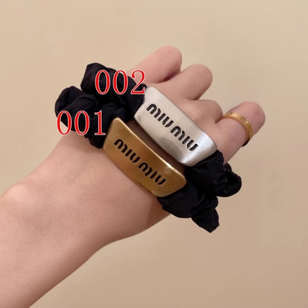 ミュウミュウ MiuMiuハイブランドヘアアクセサリー髪飾りブランドヘアゴム可愛い蝶結びヘアバンドハイブランドシュシュ存在感抜群かわいいヘアピンハイブランド