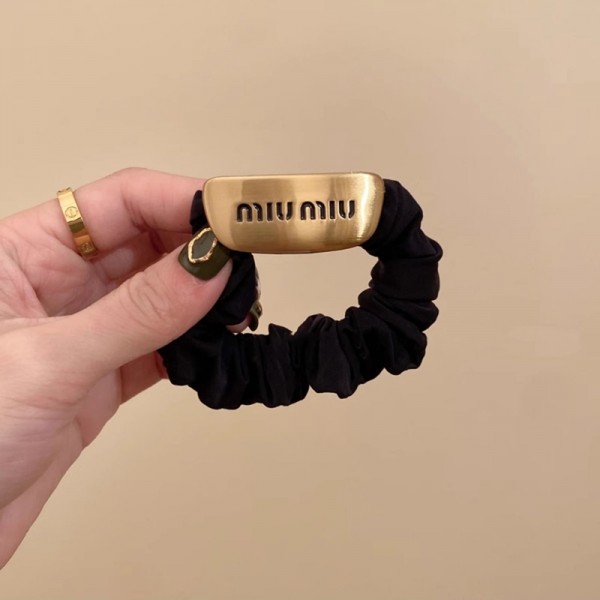 ミュウミュウ MiuMiuハイブランドヘアアクセサリー髪飾りブランドヘアゴム可愛い蝶結びヘアバンドハイブランドシュシュ存在感抜群かわいいヘアピンハイブランド