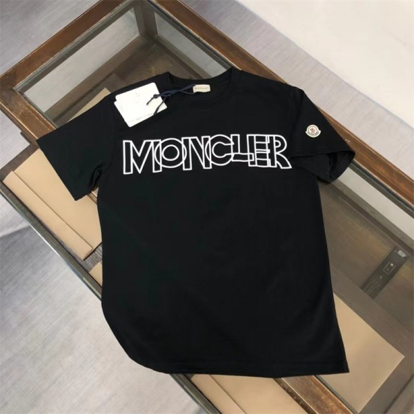 ブランド モンクレール Tシャツ 定番 ファション 丸首 moncler 半袖シャツ メンスTシャツ トレーニングシャツ ゆったり 高品質 大人っぽい おしゃれ 綿シャツ 肌触り優しい 通気性 S~5XL