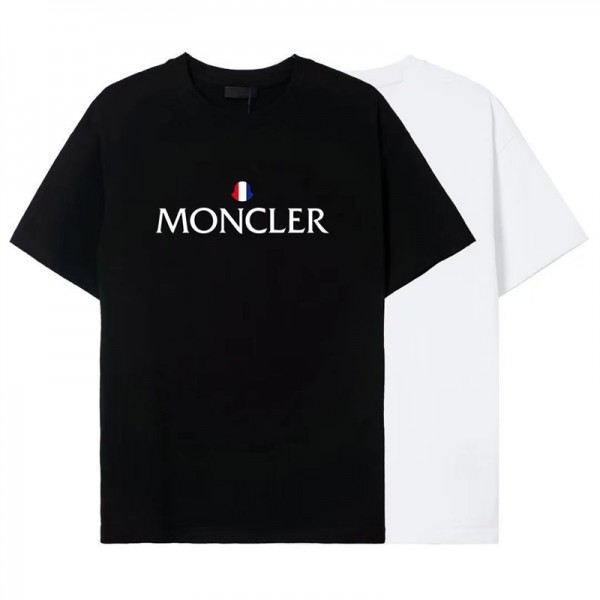 MONCLER ブランド トップス メンズ 上着 レディース 半袖 モンクレール 定番Tシャツ カジュアル 綿シャツ 心地 トレーナー オシャレ コットン製 大人気 ファッション 耐洗濯 S~5XL