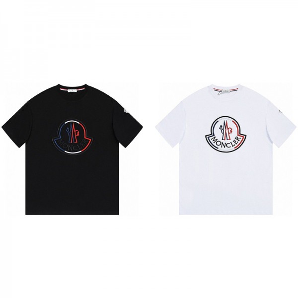 モンクレール Tシャツ メンズ 半袖 夏服 かわいい MONCLER ティーシャツ 人気  ブランド 上着 トップス かっこいい 服 大きいサイズ ティシャツ オシャレ てぃーしゃつ 綿100 tshirt なつふく 派手 カットソー 男女兼用 春 夏