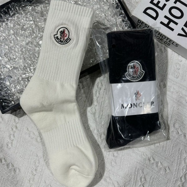 Moncler モンクレールハイブランド ソックス 綿製浅口ソックス 女の子好き 韓国上質な コットン ソックス くつしたブランドソックス 男女兼用 ファッション