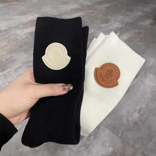 Moncler モンクレールハイブランド ソックス 綿製レディース向け 靴下 かわいいブランド ストッキング 大人気ブランドソックス 男女兼用 ファッション