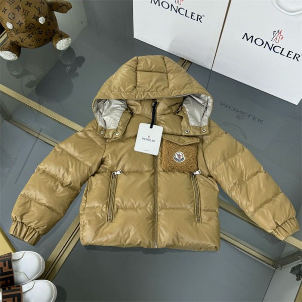 Moncler モンクレールブランドキッズ ダウンジャケット 110 - 160cm ダウンコート ジュニア 男の子 女の子 アウター ロング丈 ダウン 中綿 フード付き 子供 ロングコート 綿入れ 防寒 保温 冬 