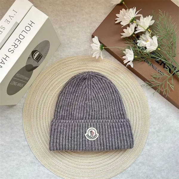 Moncler モンクレールハイブランド ニット帽 メンズ レディース ビーニー ロング 長め ブランド 秋 冬 洗える おしゃれ 黒 ブラック スキー スノボー 無地 防寒