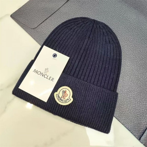 Moncler モンクレールブランド ニット帽 メンズ レディース 秋 冬 帽子 防寒 防風 伸縮性 ビーニー 小顔効果 おしゃれ 無地 シンプル 通勤 通学 アウトドア 4色展開 暖かい カジュアル 男女兼用