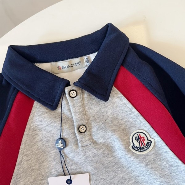 Moncler モンクレールブランドジャージ キッズ 子供 ジャージ 上下セット 2点セット 90-150cm スウェット 運動着 セットアップ パーカー 重ね着風 子供服 ジュニア服 ガール