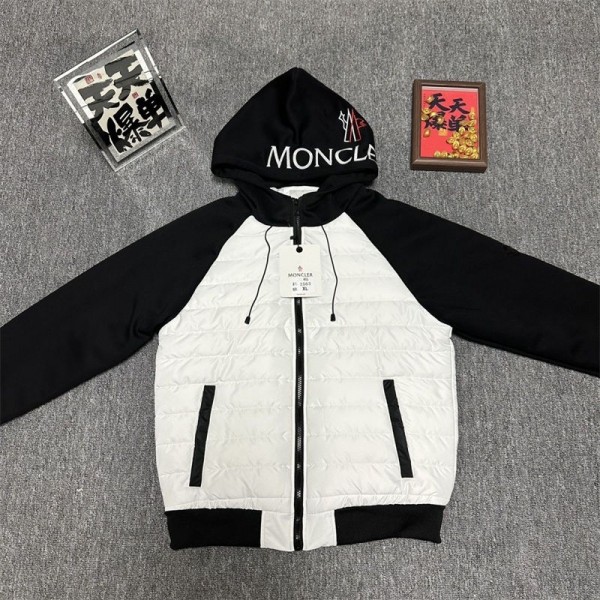 Moncler モンクレールハイブランド中綿ジャケット メンズ カジュアル S - 5XL 中綿コート ライトダウンジャケット 人気 アウター プリント柄 通勤 保温ジャケット 春秋冬 分厚い 防寒 防風 暖かい 通学