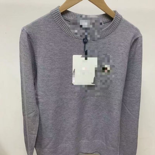 Moncler モンクレールブランドセーター レディース リブニット 長袖 カットソー 無地 トップス メンズ リブ おしゃれ かわいい ニット 秋 冬 ストレッチ 通勤 シンプル M - 2XL