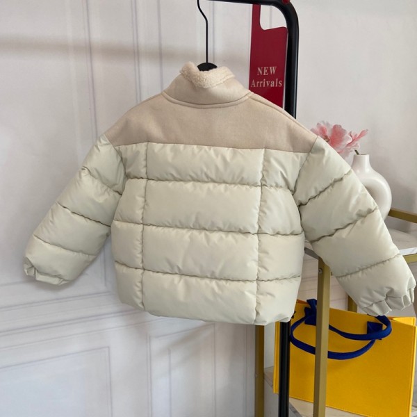 Moncler モンクレールハイブランド子供服 中綿コート 女の子 アウター ボア襟 ボタン フリースジャケット 110¬160cm 厚手 冬 防風 防寒 おしゃれ 韓国風 通学 通園 ふわふわ 中綿ジャケット