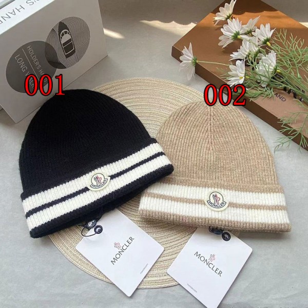 Moncler モンクレールハイブランドニット帽 メンズ 冬 ビーニー ニット帽子 防寒帽子 ニットキャップ ワッチキャップ おしゃれ 厚手 医療用 ふんわり 春 秋 冬 スキー 