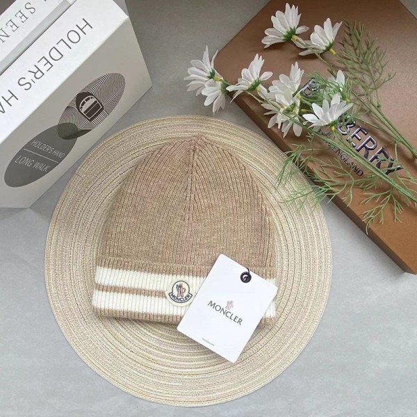 Moncler モンクレールハイブランドニット帽 メンズ 冬 ビーニー ニット帽子 防寒帽子 ニットキャップ ワッチキャップ おしゃれ 厚手 医療用 ふんわり 春 秋 冬 スキー 